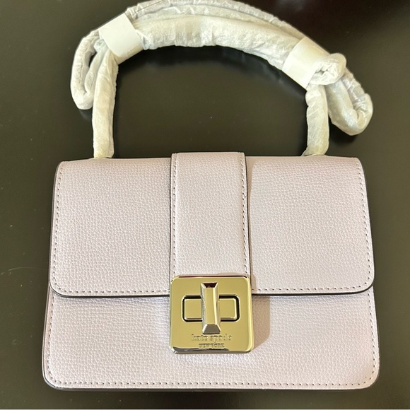 kate spade Handbags - Kate Spade Phoebe Turnlock Mini Flap Crossbody Light Frozen Lilac MSRP $329